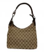 GUCCIグッチ）の古着「ワンショルダーバッグ」｜ベージュ×ブラウン