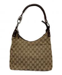GUCCI（グッチ）の古着「ワンショルダーバッグ」｜ベージュ×ブラウン