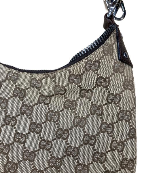 GUCCI（グッチ）GUCCI (グッチ) ワンショルダーバッグ ベージュ×ブラウンの古着・服飾アイテム