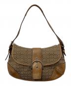 COACHコーチ）の古着「Signature Soho Hobo Shoulder」｜ベージュ
