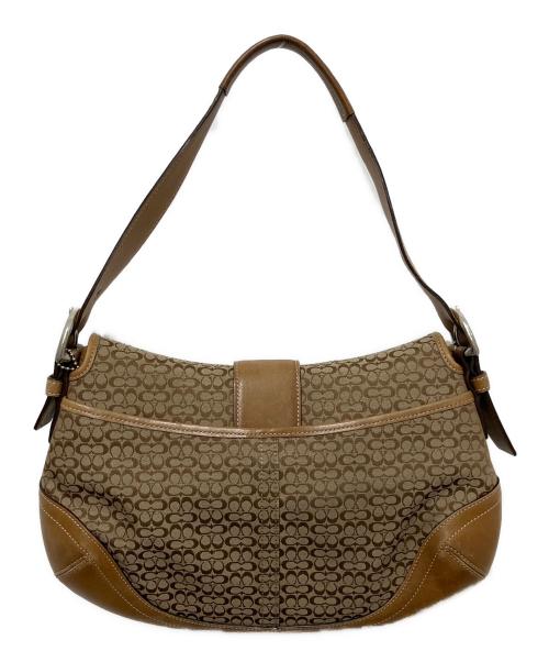 COACH（コーチ）COACH (コーチ) Signature Soho Hobo Shoulder ベージュの古着・服飾アイテム