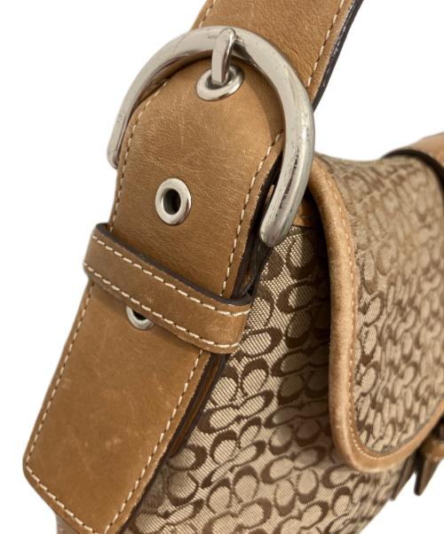 COACH（コーチ）COACH (コーチ) Signature Soho Hobo Shoulder ベージュの古着・服飾アイテム
