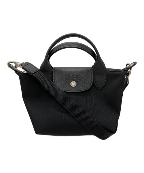 LONGCHAMP（ロンシャン）LONGCHAMP (ロンシャン) ルプリアジュエナジーXS ハンドルバッグ ブラックの古着・服飾アイテム