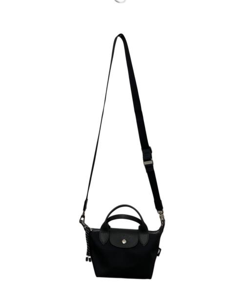 LONGCHAMP（ロンシャン）LONGCHAMP (ロンシャン) ルプリアジュエナジーXS ハンドルバッグ ブラックの古着・服飾アイテム