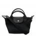 LONGCHAMP（ロンシャン）の古着「ルプリアジュエナジーXS ハンドルバッグ」｜ブラック
