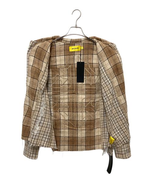 GUAPI（グアピ）GUAPI (グアピ) クリームクロスフランネル ベージュ サイズ:S 未使用品の古着・服飾アイテム
