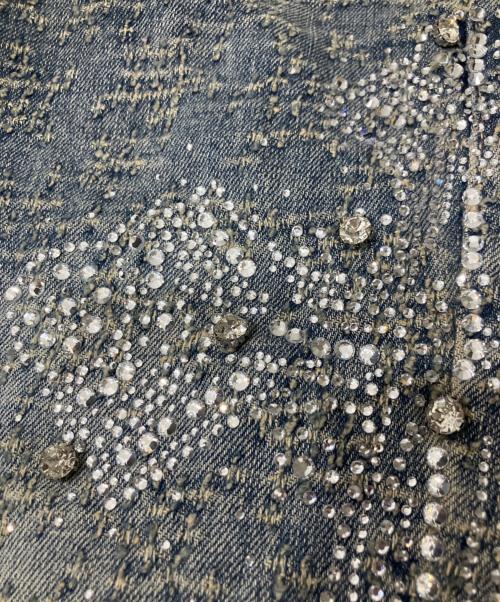 GUAPI（グアピ）GUAPI (グアピ) VINTAGE BLUE DISTRESSED CROSS DENIM インディゴ サイズ:71cm(W28) 未使用品の古着・服飾アイテム