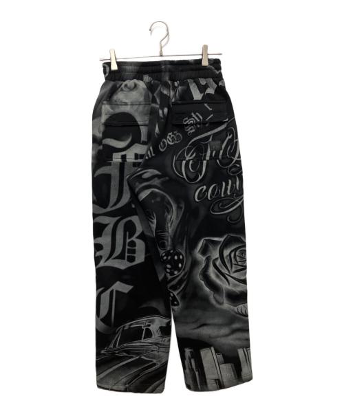 FB COUNTY（エフビーカウンティー）FB COUNTY (エフビーカウンティー) TATTED UP SWEAT PANTS ブラック×グレー サイズ:Sの古着・服飾アイテム