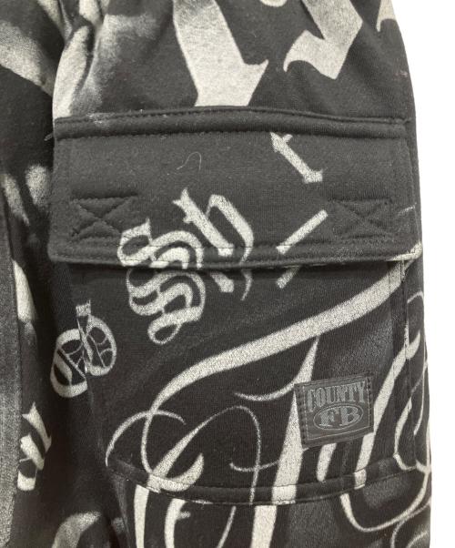 FB COUNTY（エフビーカウンティー）FB COUNTY (エフビーカウンティー) TATTED UP SWEAT PANTS ブラック×グレー サイズ:Sの古着・服飾アイテム