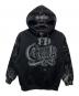 FB COUNTY（エフビーカウンティー）の古着「TATTED UP ZIP HOODIE」｜ブラック×グレー