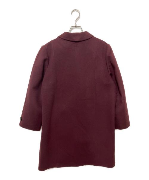 Burberry's（バーバリーズ）Burberry's (バーバリーズ) カシミヤ混ウールコート ワインレッド サイズ:9ARの古着・服飾アイテム