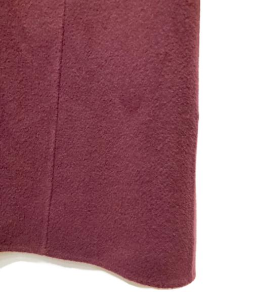 Burberry's（バーバリーズ）Burberry's (バーバリーズ) カシミヤ混ウールコート ワインレッド サイズ:9ARの古着・服飾アイテム