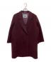 Burberry's（バーバリーズ）の古着「カシミヤ混ウールコート」｜ワインレッド