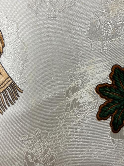 HERMES（エルメス）HERMES (エルメス) Joies d'Hiver 冬の愉しみ シルクスカーフ ブラウンの古着・服飾アイテム