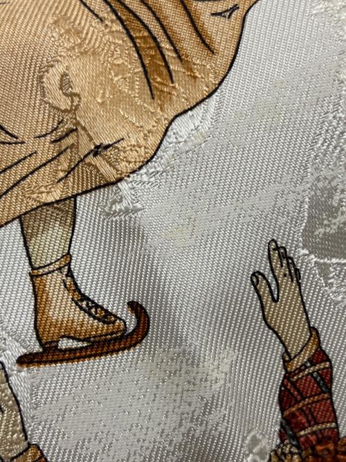 HERMES（エルメス）HERMES (エルメス) Joies d'Hiver 冬の愉しみ シルクスカーフ ブラウンの古着・服飾アイテム
