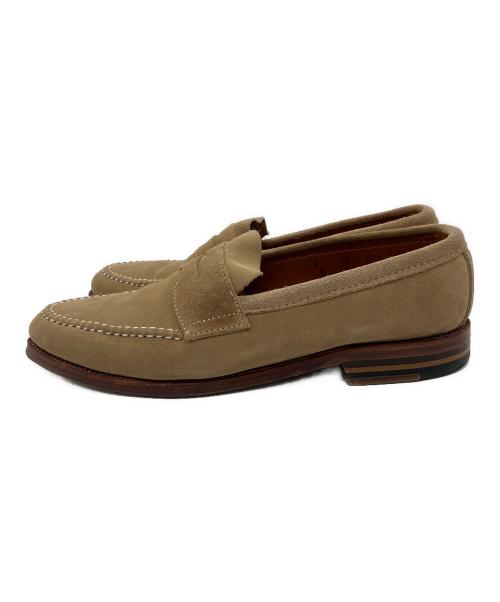 Alden（オールデン）Alden (オールデン) SHIPS (シップス) 別注 スウェードローファー ベージュ サイズ:SIZE8　B/Dの古着・服飾アイテム