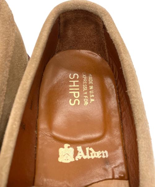 Alden（オールデン）Alden (オールデン) SHIPS (シップス) 別注 スウェードローファー ベージュ サイズ:SIZE8　B/Dの古着・服飾アイテム