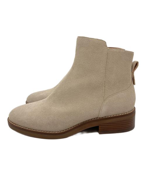 COLE HAAN（コールハーン）COLE HAAN (コールハーン) スウェードブーツ ベージュ サイズ:7　1/2の古着・服飾アイテム