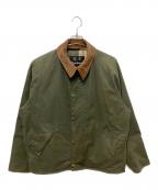 Barbourバブアー）の古着「TRANSPORT ワックス ショート ジャケット」｜オリーブ