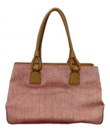 BURBERRY（バーバリー）の古着「トートバッグ」｜レッド×ベージュ