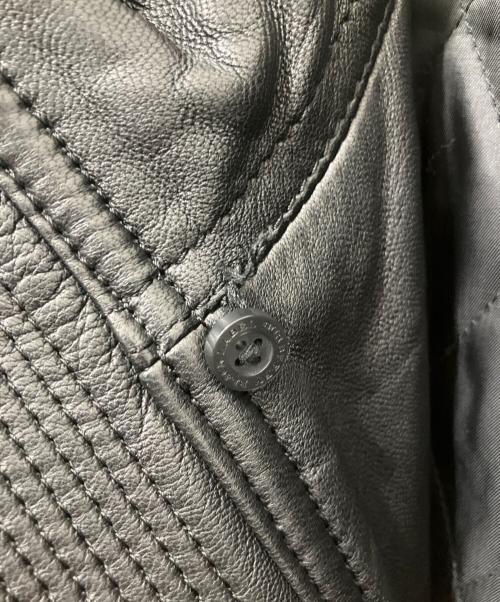 BURBERRY BLACK LABEL（バーバリーブラックレーベル）BURBERRY BLACK LABEL (バーバリーブラックレーベル) シングルライダースジャケット ブラック サイズ:Mの古着・服飾アイテム