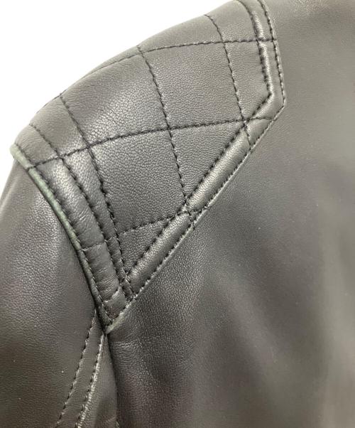 BURBERRY BLACK LABEL（バーバリーブラックレーベル）BURBERRY BLACK LABEL (バーバリーブラックレーベル) シングルライダースジャケット ブラック サイズ:Mの古着・服飾アイテム