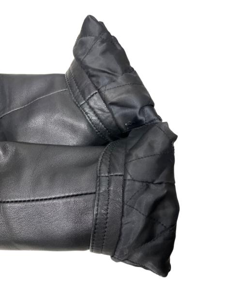 BURBERRY BLACK LABEL（バーバリーブラックレーベル）BURBERRY BLACK LABEL (バーバリーブラックレーベル) シングルライダースジャケット ブラック サイズ:Mの古着・服飾アイテム