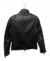 BURBERRY BLACK LABEL (バーバリーブラックレーベル) シングルライダースジャケット ブラック サイズ:M：25000円