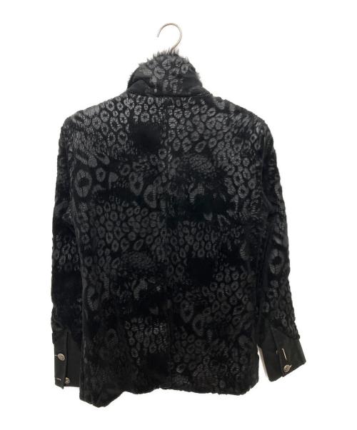 BUFFALO BOBS（バッファローボブズ）BUFFALO BOBS (バッファローボブズ) 00s レオパードファージャケット ブラック サイズ:1の古着・服飾アイテム
