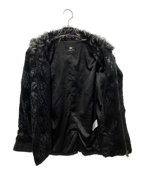 BUFFALO BOBS（バッファローボブズ）BUFFALO BOBS (バッファローボブズ) 00s レオパードファージャケット ブラック サイズ:1の古着・服飾アイテム