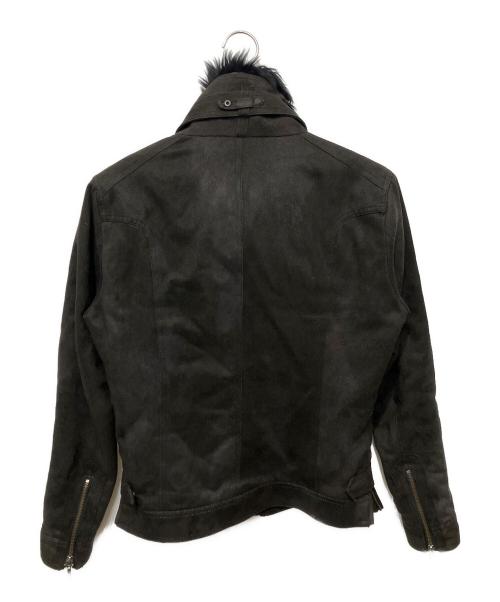 TORNADO MART（トルネードマート）TORNADO MART (トルネードマート) 00s スウェードタッチハイネックファージャケット オリーブ サイズ:Lの古着・服飾アイテム