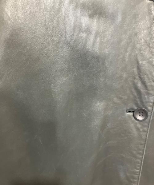 Eddie Bauer（エディーバウアー）Eddie Bauer (エディーバウアー) 90s 羊革レザーカーコート ブラック サイズ:SIZE WOMENS Mの古着・服飾アイテム