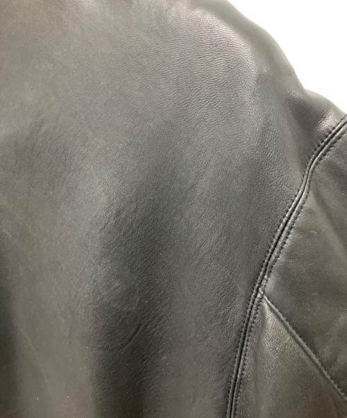 Eddie Bauer（エディーバウアー）Eddie Bauer (エディーバウアー) 90s 羊革レザーカーコート ブラック サイズ:SIZE WOMENS Mの古着・服飾アイテム