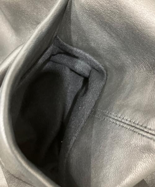 Eddie Bauer（エディーバウアー）Eddie Bauer (エディーバウアー) 90s 羊革レザーカーコート ブラック サイズ:SIZE WOMENS Mの古着・服飾アイテム