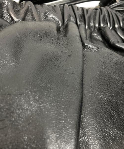 SPORT MAX（スポーツマックス）SPORT MAX (スポーツマックス) レザーハンドバッグ ブラックの古着・服飾アイテム
