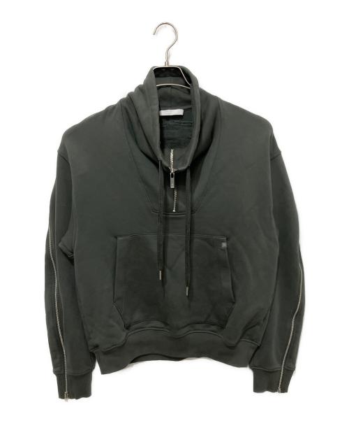 HELMUT LANG（ヘルムートラング）HELMUT LANG (ヘルムートラング) Suitcase Pullover ハーフジップパーカー グレー サイズ:XSの古着・服飾アイテム