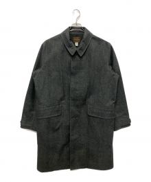 RRL（ダブルアールエル）の古着「ヘリンボーンプリントロングコート」｜グレー