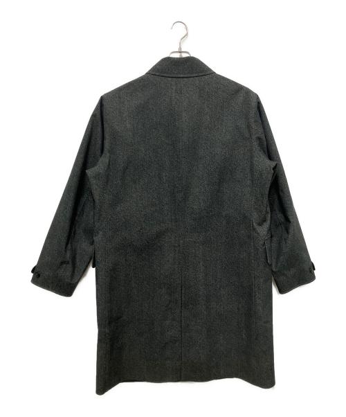 RRL（ダブルアールエル）RRL (ダブルアールエル) ヘリンボーンプリントロングコート グレー サイズ:Lの古着・服飾アイテム