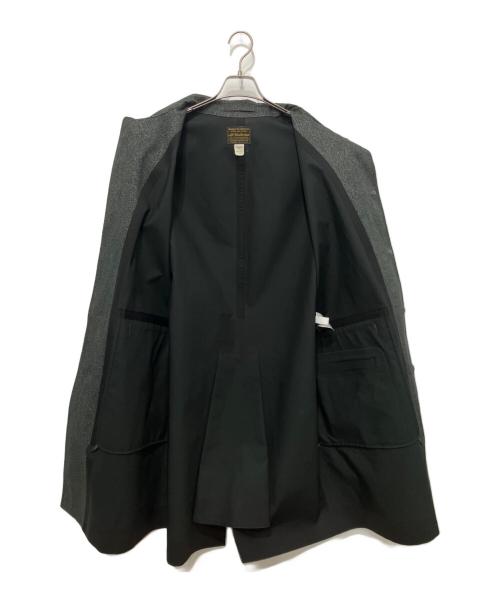 RRL（ダブルアールエル）RRL (ダブルアールエル) ヘリンボーンプリントロングコート グレー サイズ:Lの古着・服飾アイテム