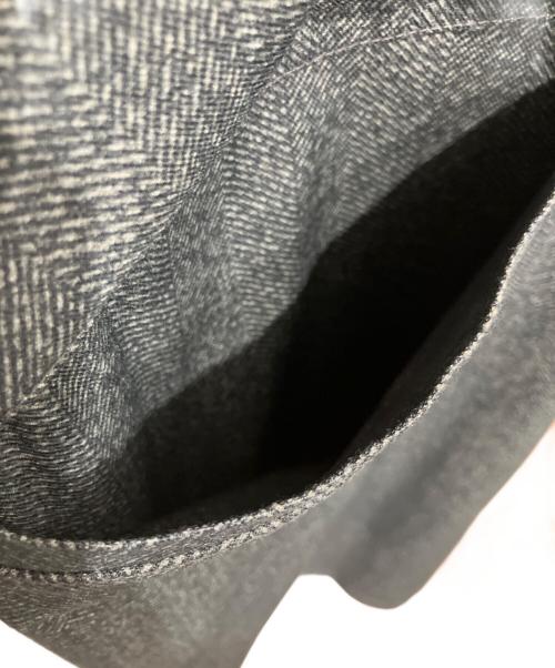RRL（ダブルアールエル）RRL (ダブルアールエル) ヘリンボーンプリントロングコート グレー サイズ:Lの古着・服飾アイテム