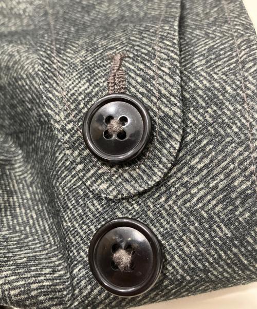 RRL（ダブルアールエル）RRL (ダブルアールエル) ヘリンボーンプリントロングコート グレー サイズ:Lの古着・服飾アイテム