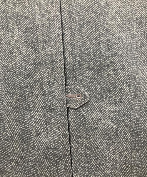 RRL（ダブルアールエル）RRL (ダブルアールエル) ヘリンボーンプリントロングコート グレー サイズ:Lの古着・服飾アイテム