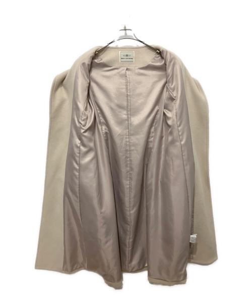 GRACE CONTINENTAL（（グレースコンチネンタル）GRACE CONTINENTAL (（グレースコンチネンタル) ノーカラービーバーコート ベージュ サイズ:38の古着・服飾アイテム
