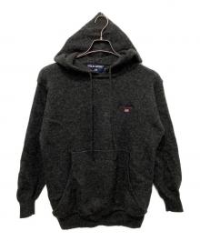 POLO SPORT（ポロスポーツ）の古着「90s ウールニットパーカー」｜グレー