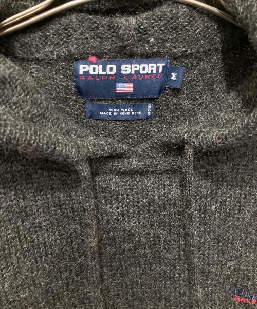 POLO SPORT（ポロスポーツ）POLO SPORT (ポロスポーツ) 90s ウールニットパーカー グレー サイズ:Mの古着・服飾アイテム