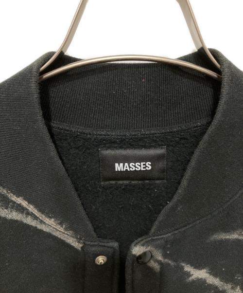 MASSES（マシス）MASSES (マシス) スウェットスタジャン ブラック×グレー サイズ:Lの古着・服飾アイテム