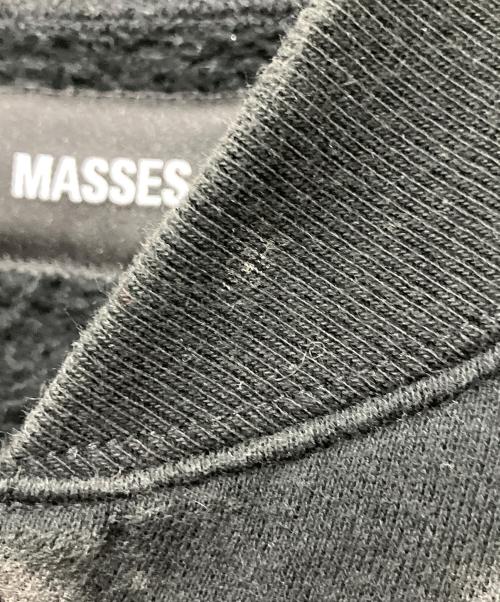 MASSES（マシス）MASSES (マシス) スウェットスタジャン ブラック×グレー サイズ:Lの古着・服飾アイテム