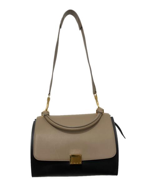 CELINE（セリーヌ）CELINE (セリーヌ) トラペーズ 2WAYショルダーバッグ グレーの古着・服飾アイテム