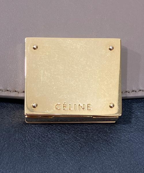 CELINE（セリーヌ）CELINE (セリーヌ) トラペーズ 2WAYショルダーバッグ グレーの古着・服飾アイテム