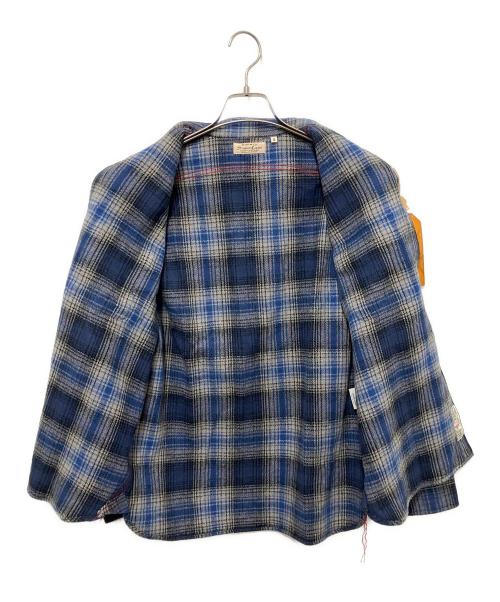 SUGAR CANE（シュガーケーン）SUGAR CANE (シュガーケーン) FICTION ROMANCE HERRINGBONE TWILL CHECK WORK SHIRT ブルー×グレー サイズ:S 未使用品の古着・服飾アイテム